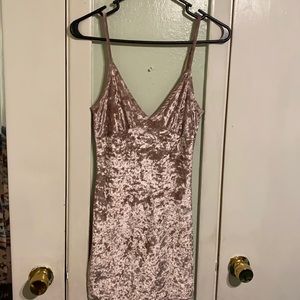 Summer mini suede dress